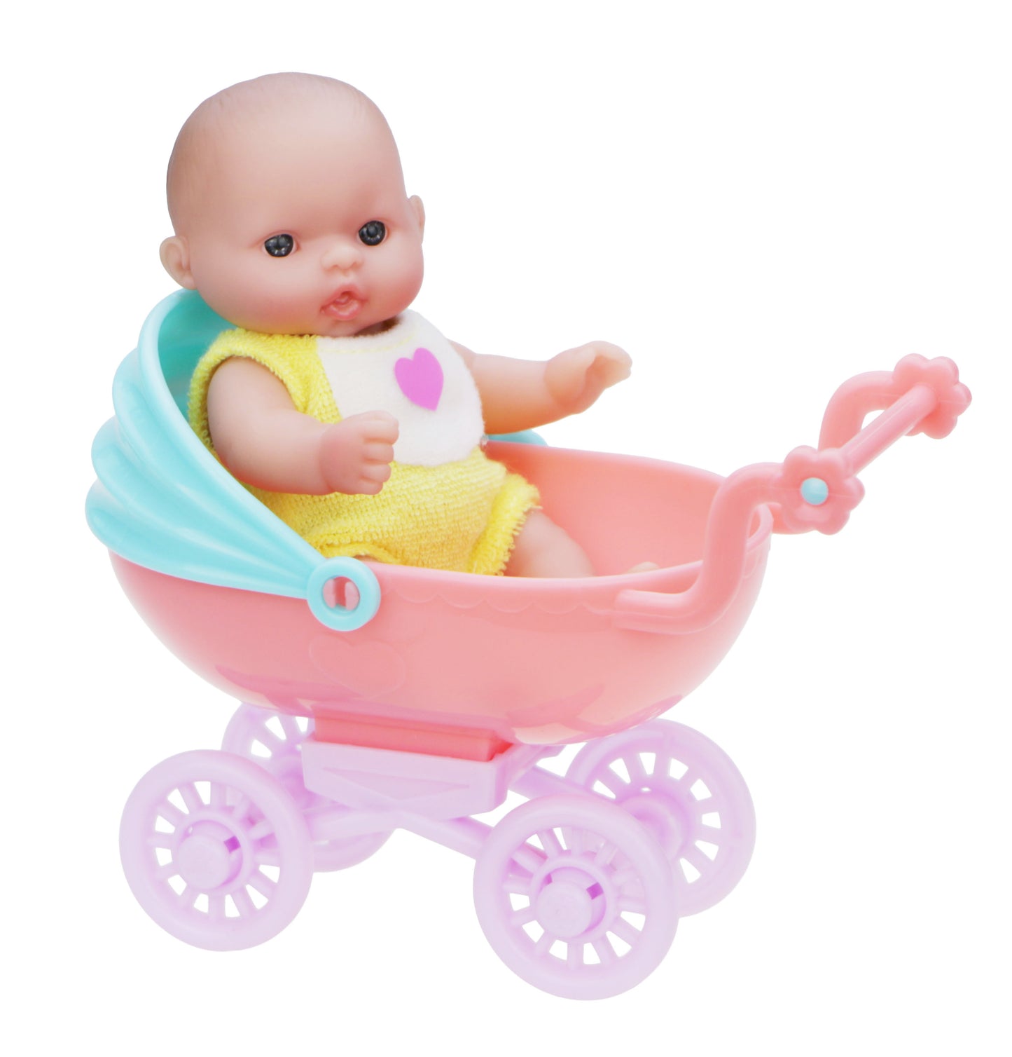 Lots to Love Babies 5" All Vinyl Dolls in Play House with Assorted Accessories