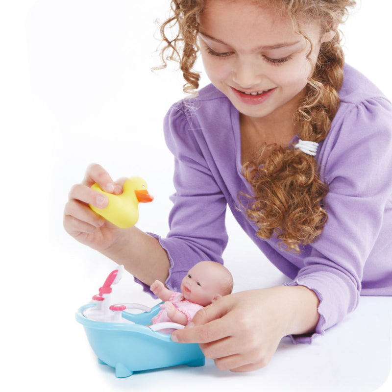 Lots to Love Babies 5" All Vinyl Dolls in Play House with Assorted Accessories