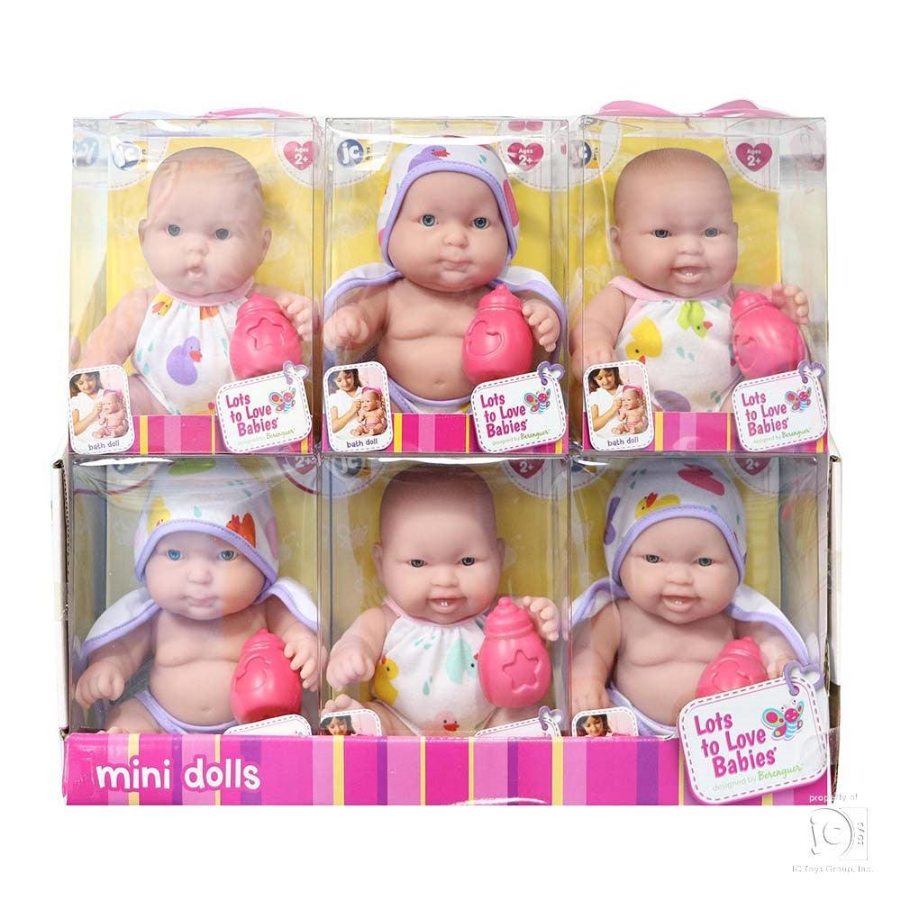 Lots to Love Babies 8" All Vinyl Bath Doll Assortment in Gift Box and Accessory - JC Toys Group Inc.