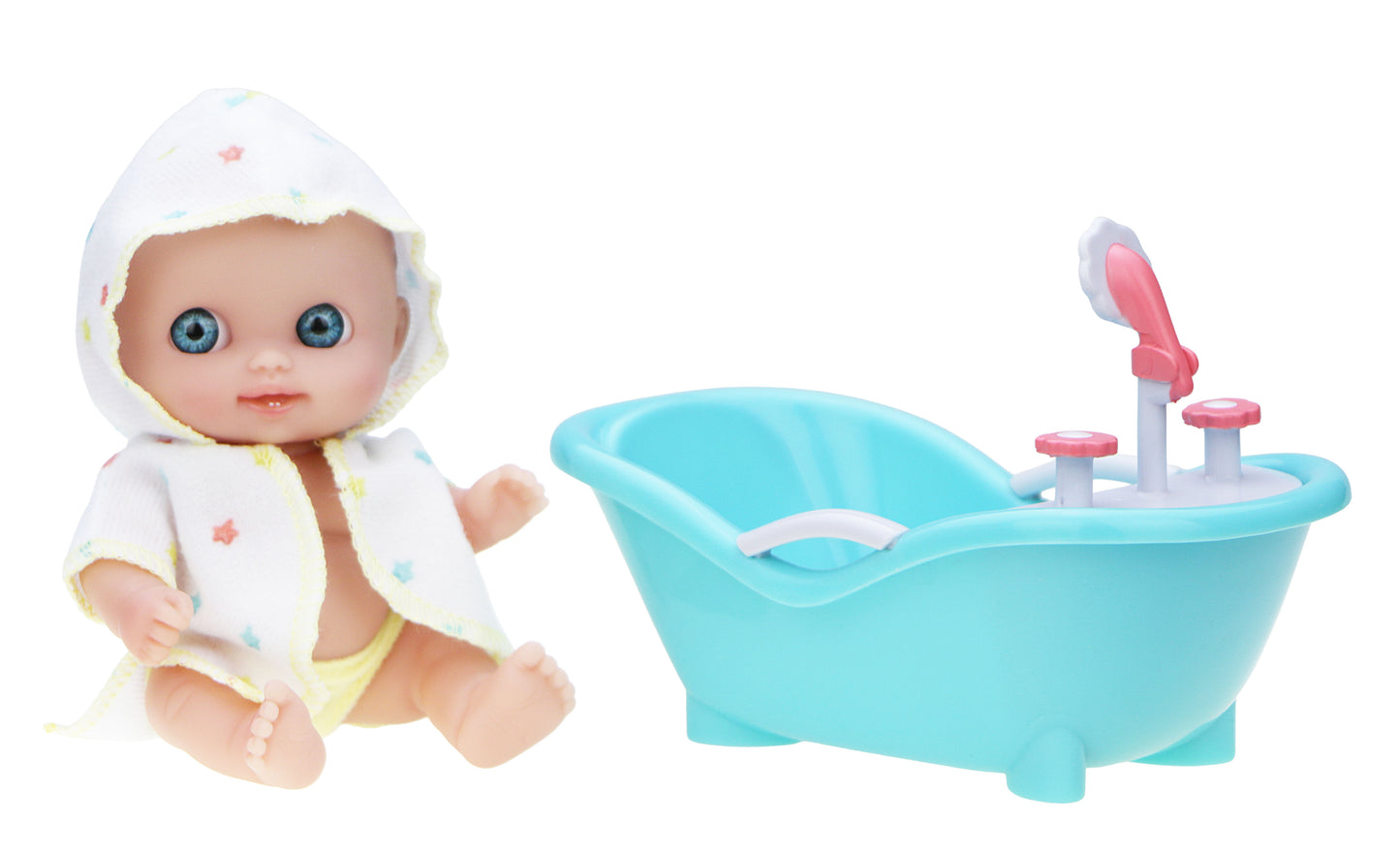 Lil' Cutesies 5" All-Vinyl Mini Dolls in Fun Assorted Play Accessories. Open Display Box