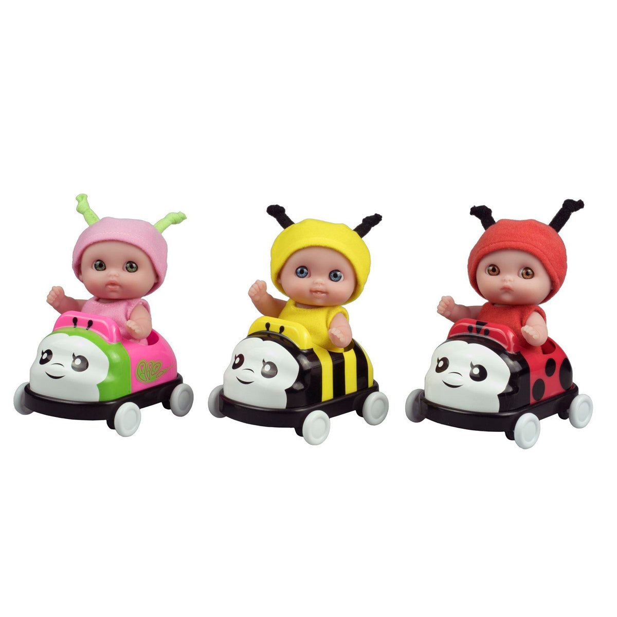 Lil' Cutesies 5" All Vinyl Dolls w/ Assorted Bug Buggies in Gift Box - JC Toys Group Inc.