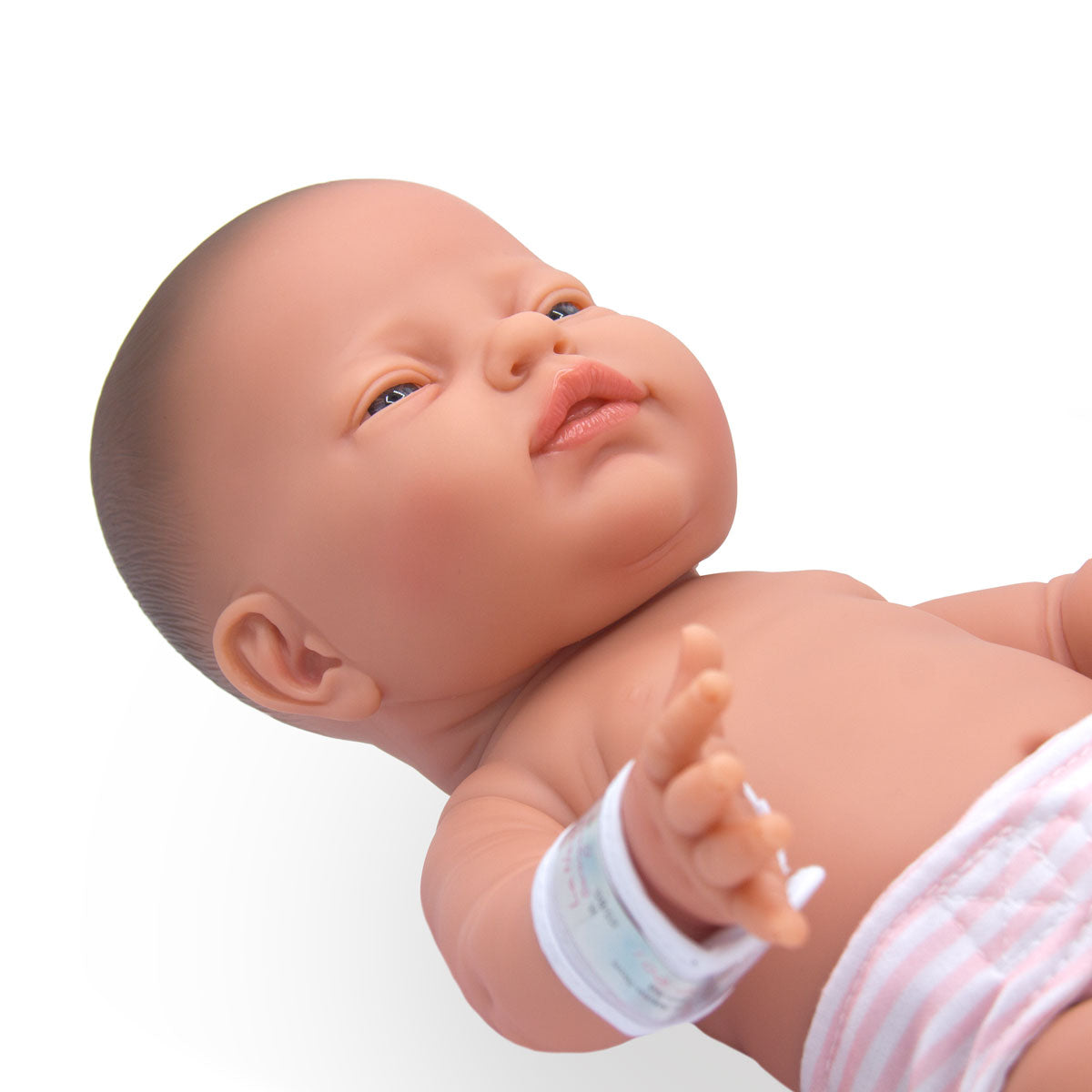 La Newborn® 17" All-Vinyl Retro La Newborn Doll in Pink Set w/ accessories. Window Box
