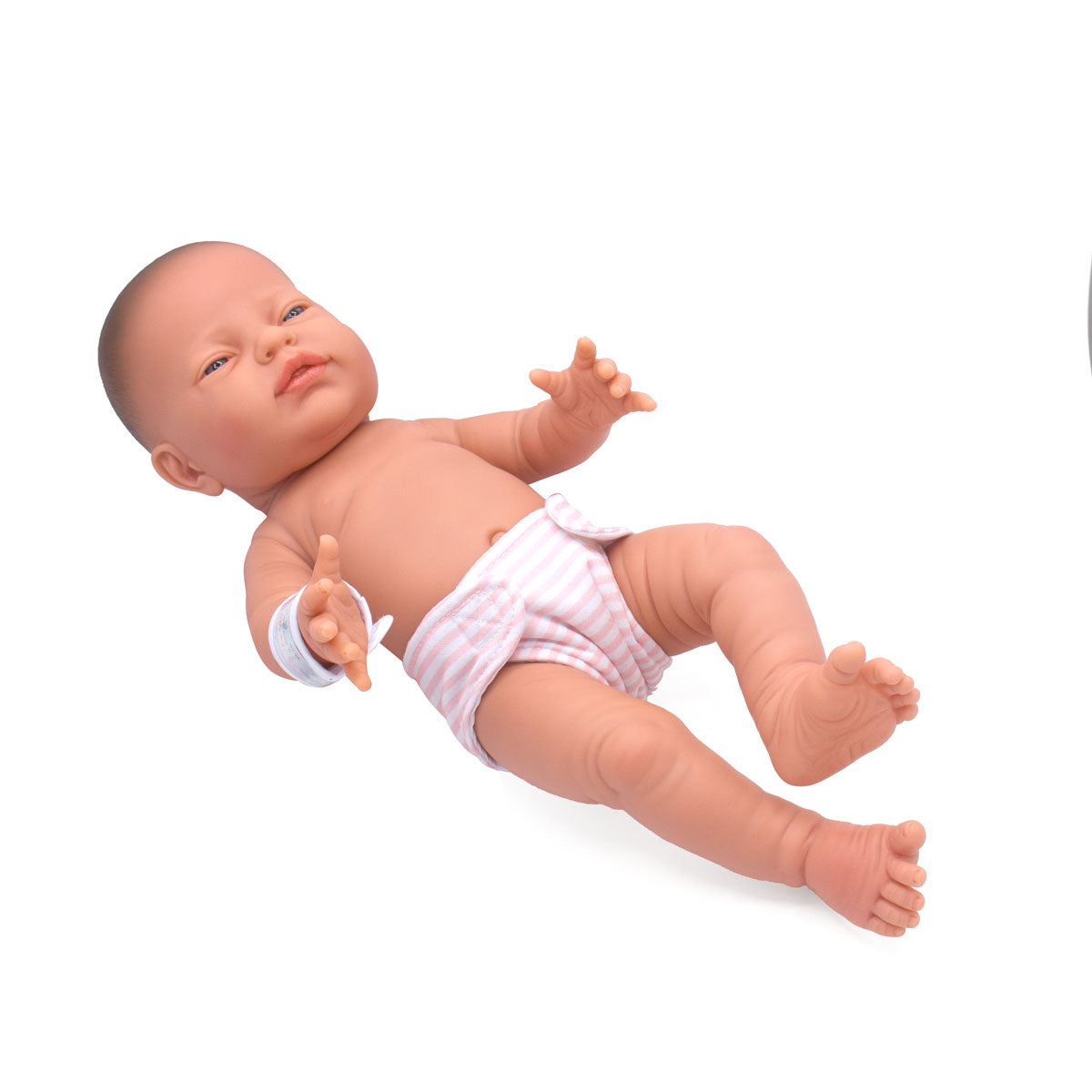 La Newborn® 17" All-Vinyl Retro La Newborn Doll in Pink Set w/ accessories. Window Box