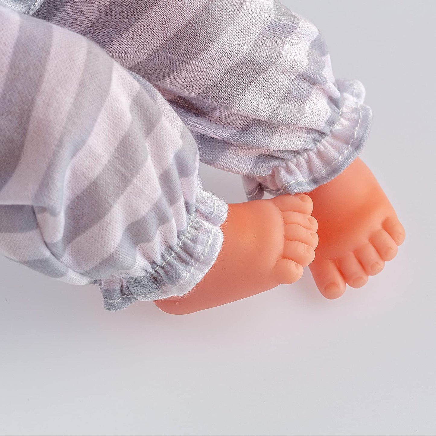 Berenguer Boutique 15" Soft Body Baby Doll Open/Close Eyes with Grey Outfit