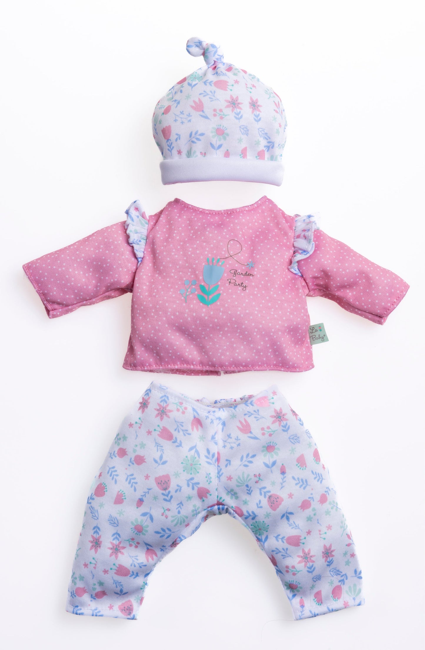 Berenguer Boutique ® FASHION Clothing for 9-11" Dolls - Pink/White Floral 3 Piece.