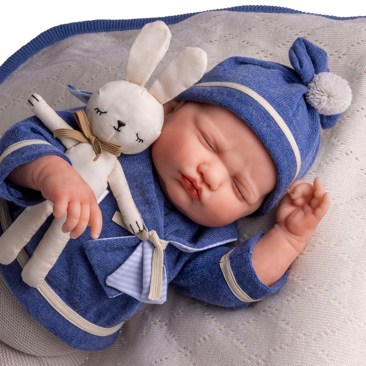 Reborn Doll | Berenguer Classics 17" Weighted Hand Painted Soft Vinyl | Limited Edition | Mateo | Sailor Blue |