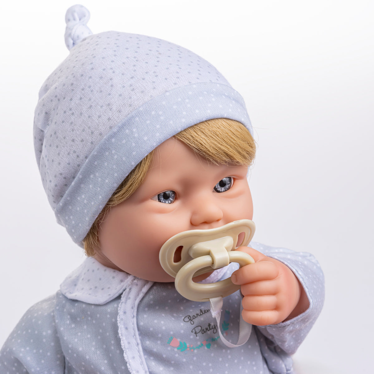 JC Toys, Down Syndrome La Baby 16 inches Soft Body Baby Doll Blonde Hair - Realistic Features