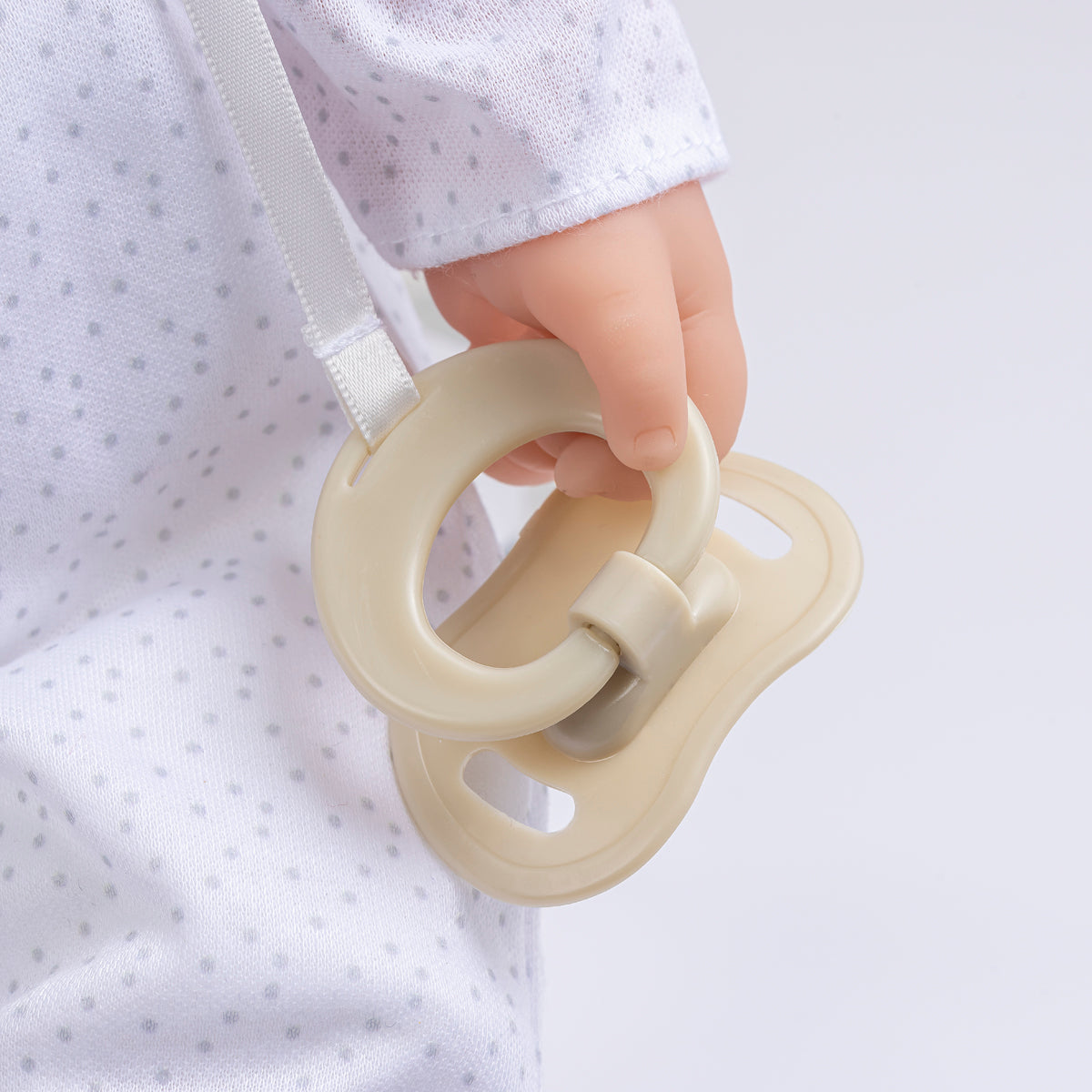 JC Toys, Down Syndrome La Baby 16 inches Soft Body Baby Doll Brown Hair - Realistic Features