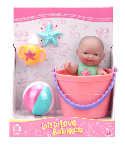 Lots to Love Babies. 5" All Vinyl Mini Doll Nursery Accessory Assortment. Caucasian 2+