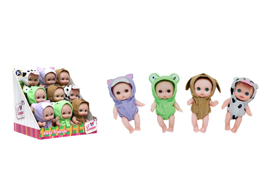 Lil' Cutesies 5.5" All Vinyl Dolls in Animal Costumes/ PDQ