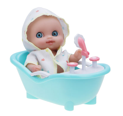 JC Toys Lil' Cutesies® 5" All-Vinyl Mini Dolls with Assorted Play Accessories – Open Display Box (#16912)
