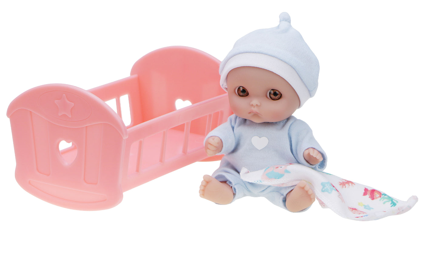 Lil' Cutesies 5" All-Vinyl Mini Dolls in Fun Assorted Play Accessories. Open Display Box