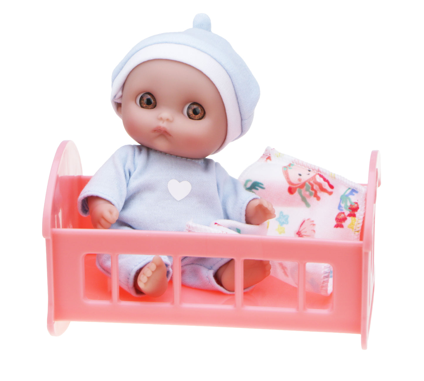 Lil' Cutesies 5" All-Vinyl Mini Dolls in Fun Assorted Play Accessories. Open Display Box