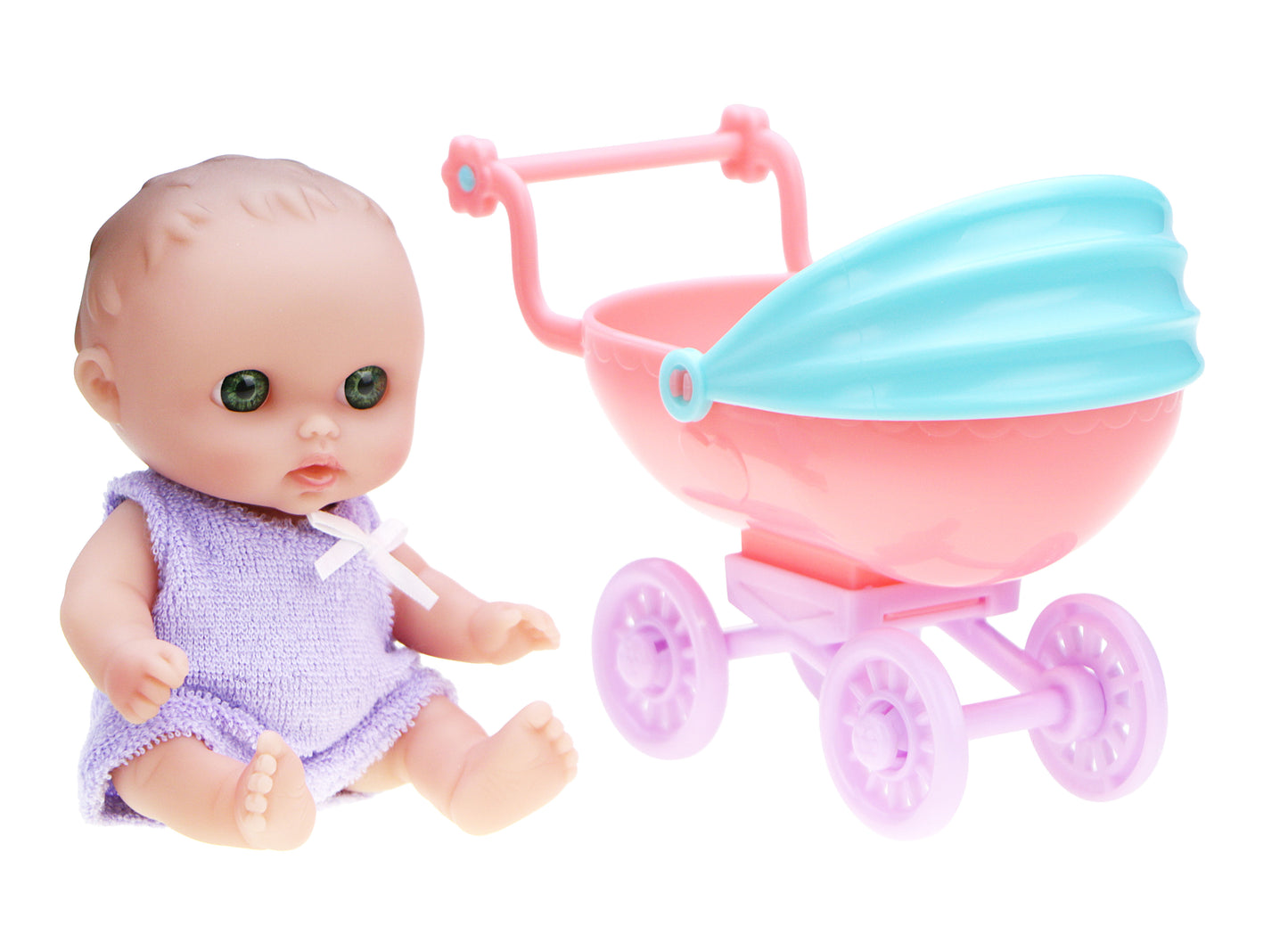 Lil' Cutesies 5" All-Vinyl Mini Dolls in Fun Assorted Play Accessories. Open Display Box