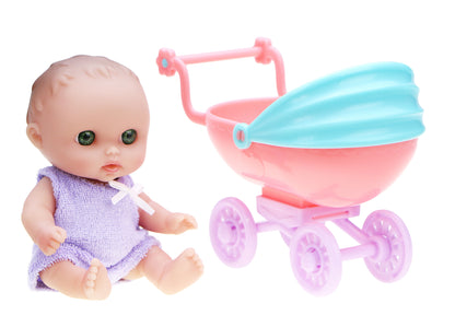 JC Toys Lil' Cutesies® 5" All-Vinyl Mini Dolls with Assorted Play Accessories – Open Display Box (#16912)