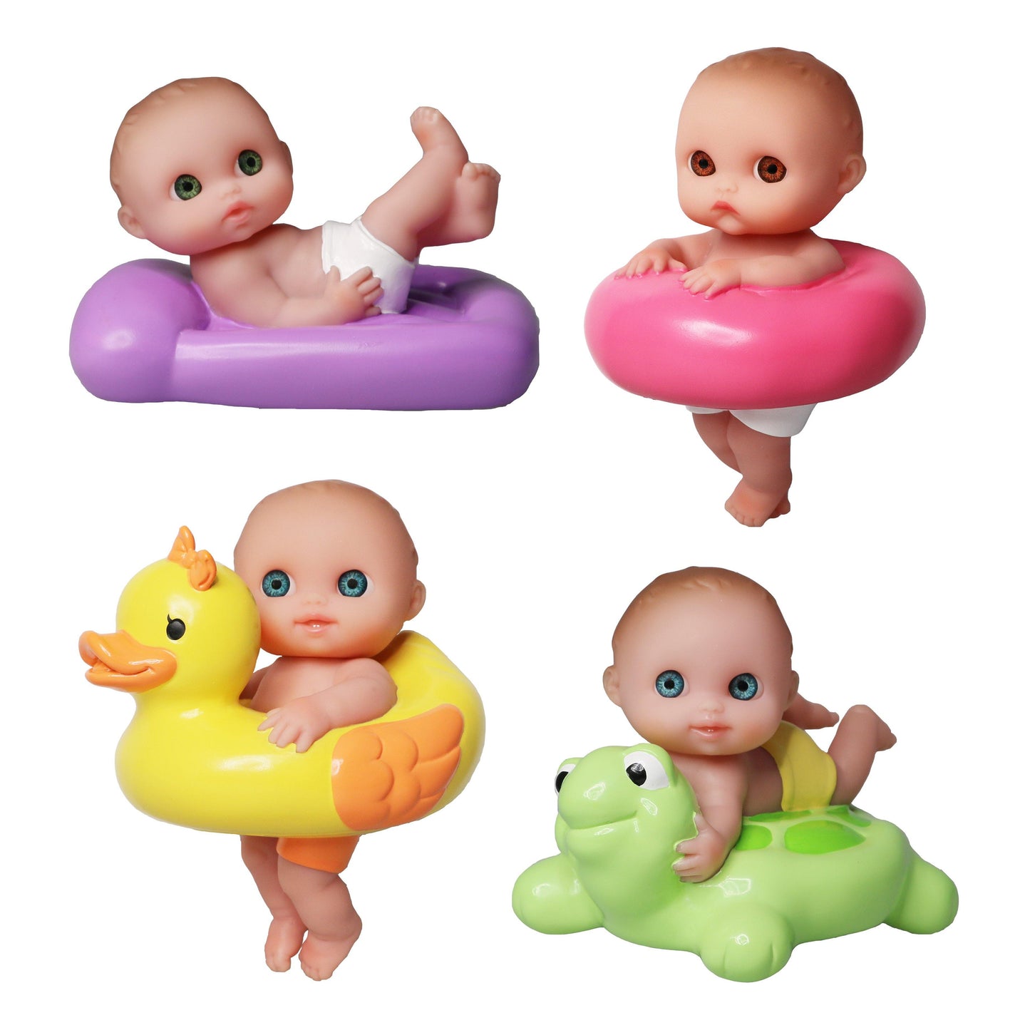 Lil' Cutesies 5" All Vinyl Bath Doll and Accessory Floaties Assortment - JC Toys Group Inc.
