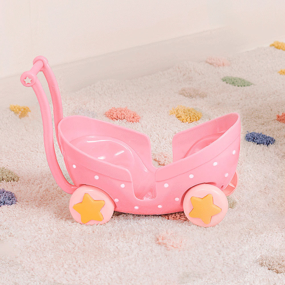 JC Toys Lil’ Cutesies 8.5” Twin Dolls in Stroller – Washable All-Vinyl Dolls with Bottles, Poseable Arms and Legs – Adorable Lil' Cutesies Twins