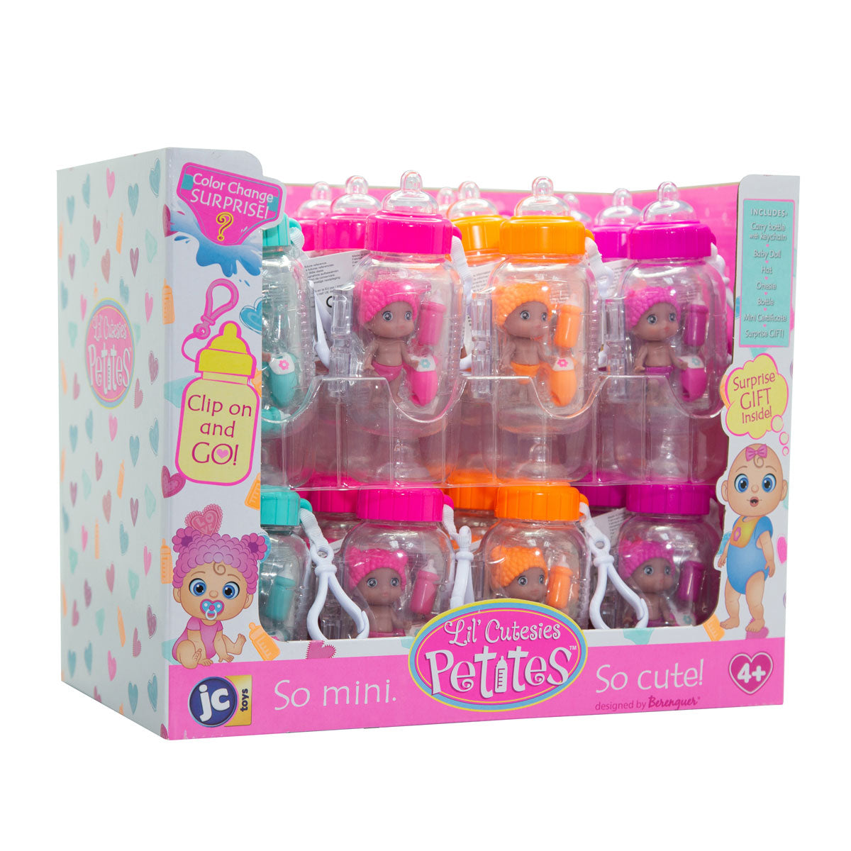 JC Toys Lil' Cutesies® Petites! Collectible Surprise Dolls in Baby Bottles PDQ (#17626)