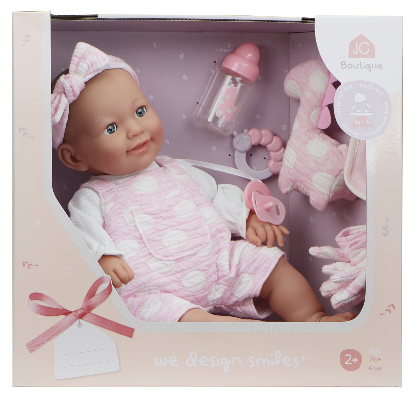 (PRE-ORDER ONLY AVAILABLE AUG 2026)JC Toys, La Newborn Soft Body Weighted Baby Doll 15.5in Playtime