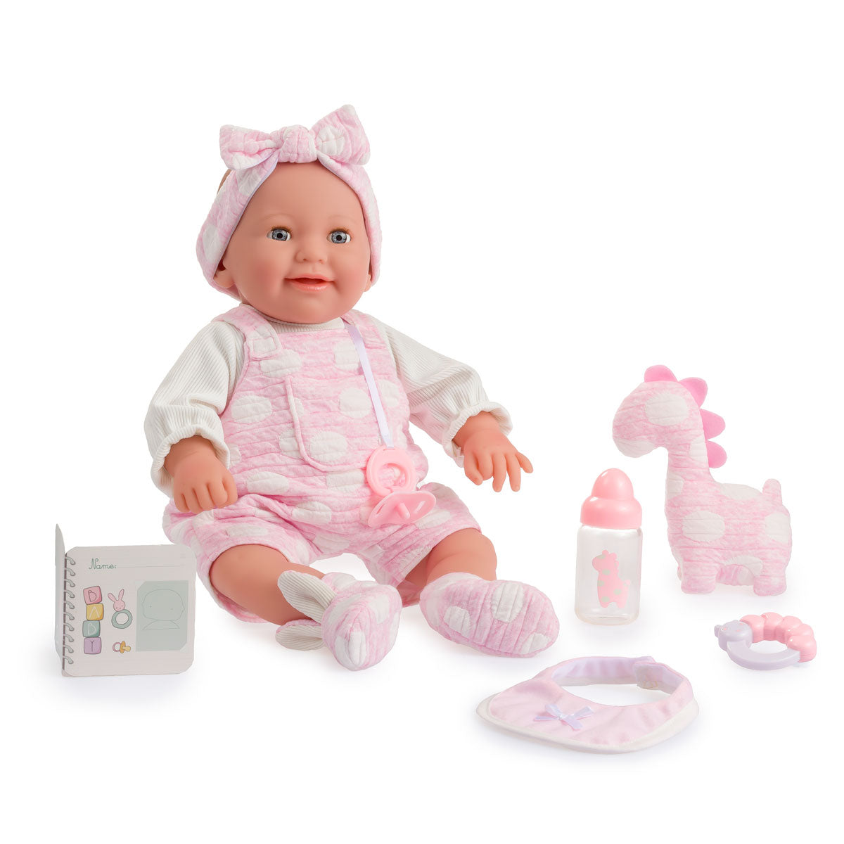 (PRE-ORDER ONLY AVAILABLE AUG 2026)JC Toys, La Newborn Soft Body Weighted Baby Doll 15.5in Playtime