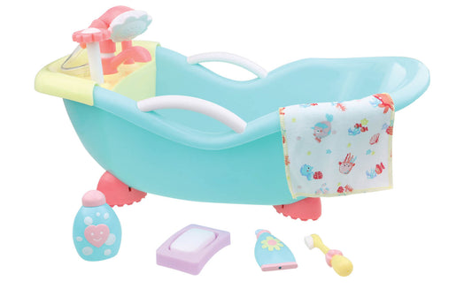 JC Toys, For Keeps! Baby Doll Bathtub and Accessories | Real Working Shower Fits Most Dolls Up to 17" FFP