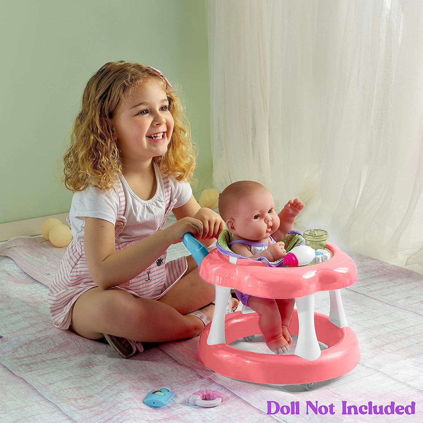 For Keeps! Baby Doll Walker with play accessory for dolls up to 16"