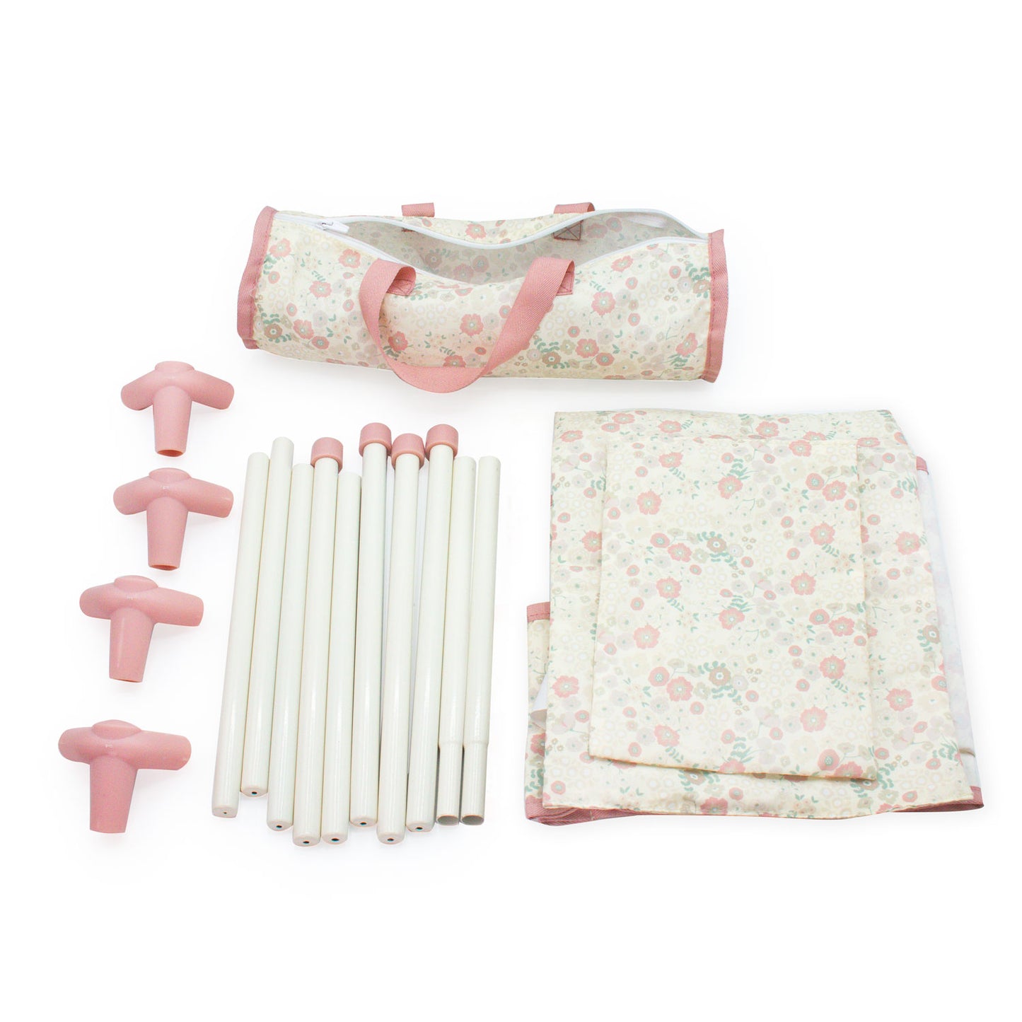 (PRE-ORDER ONLY AVAILABLE AUG 2026)Bonbebé® Doll Playpen with Travel Bag & Soft Mat and pillow (Fits Most Dolls)