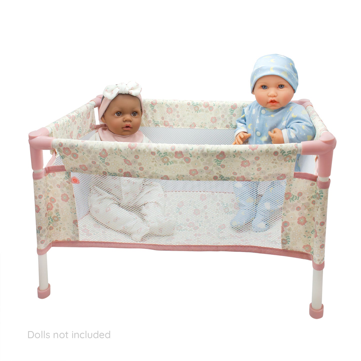 (PRE-ORDER ONLY AVAILABLE AUG 2026)Bonbebé® Doll Playpen with Travel Bag & Soft Mat and pillow (Fits Most Dolls)