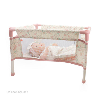 (PRE-ORDER ONLY AVAILABLE AUG 2026)Bonbebé® Doll Playpen with Travel Bag & Soft Mat and pillow (Fits Most Dolls)
