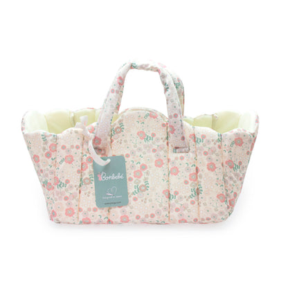 (PRE-ORDER ONLY AVAILABLE AUG 2026)Bonbebé® Doll Bassinet Carry Bed with Soft Fabric & Handles