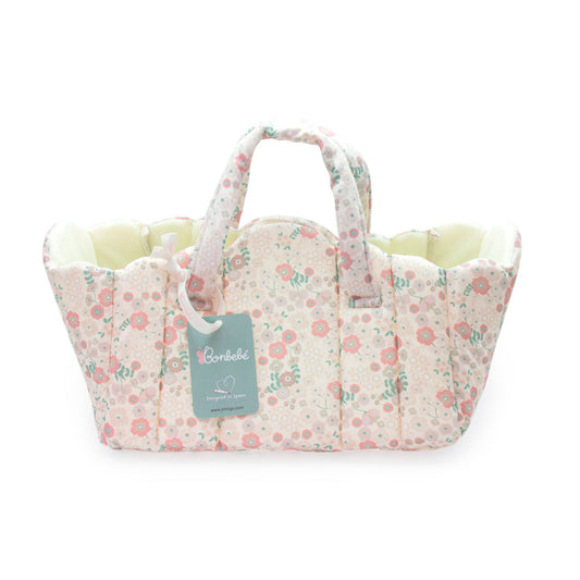 (PRE-ORDER ONLY AVAILABLE AUG 2026)Bonbebé® Doll Bassinet Carry Bed with Soft Fabric & Handles