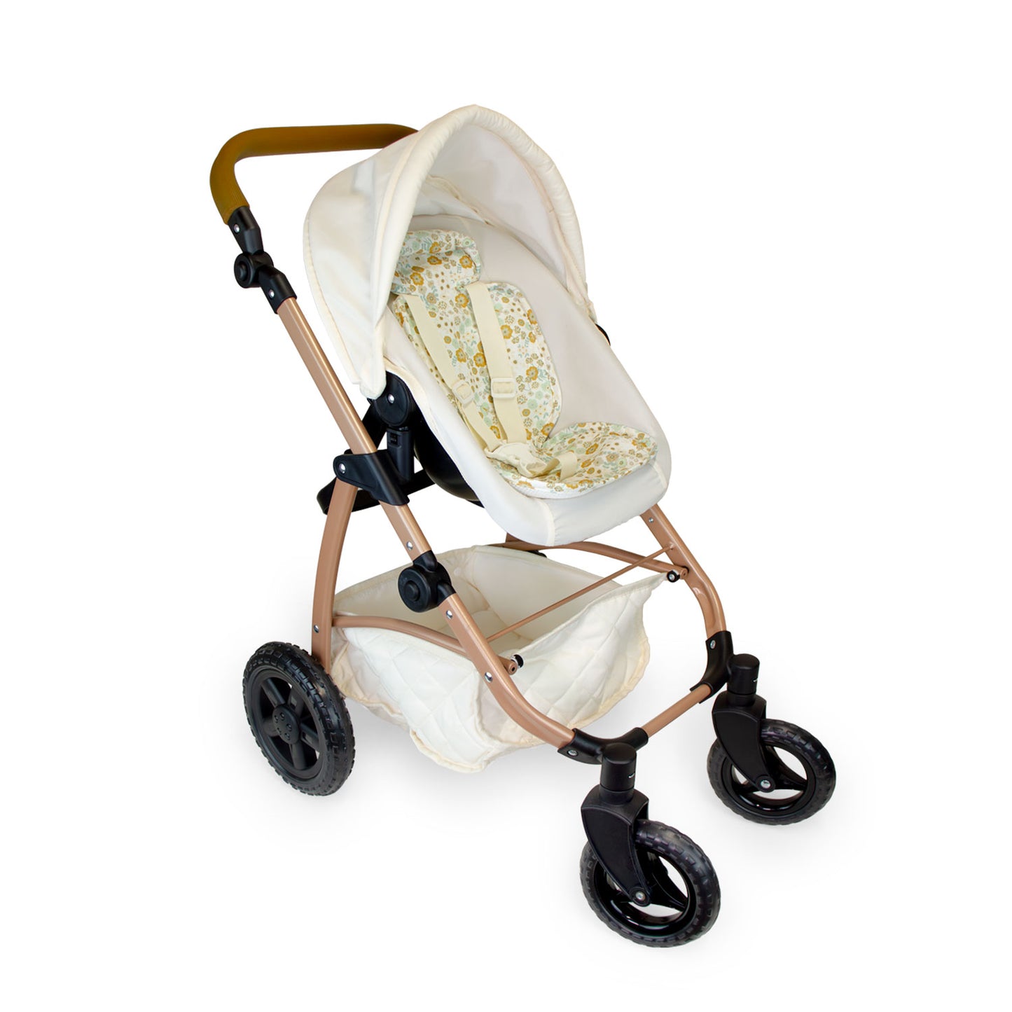 (PRE-ORDER ONLY AVAILABLE AUG 2026)Bonbebé® 3-in-1 Convertible Deluxe Doll Stroller with Bassinet & Carrier