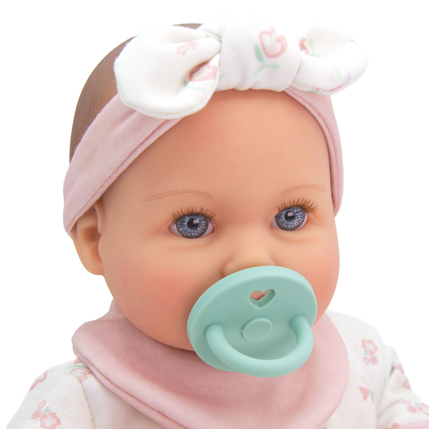 (PRE-ORDER ONLY AVAILABLE AUG 2026)Bonbebé® 15.5” Weighted Reborn Baby Doll with Real Heartbeat, 16-Piece Gift Set (Pink, Caucasian)