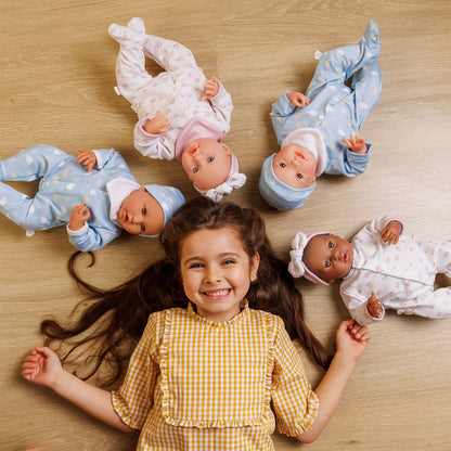 (PRE-ORDER ONLY AVAILABLE AUG 2026)Bonbebé® 15.5” Weighted Reborn Baby Doll with Real Heartbeat, 16-Piece Gift Set (Pink, Caucasian)