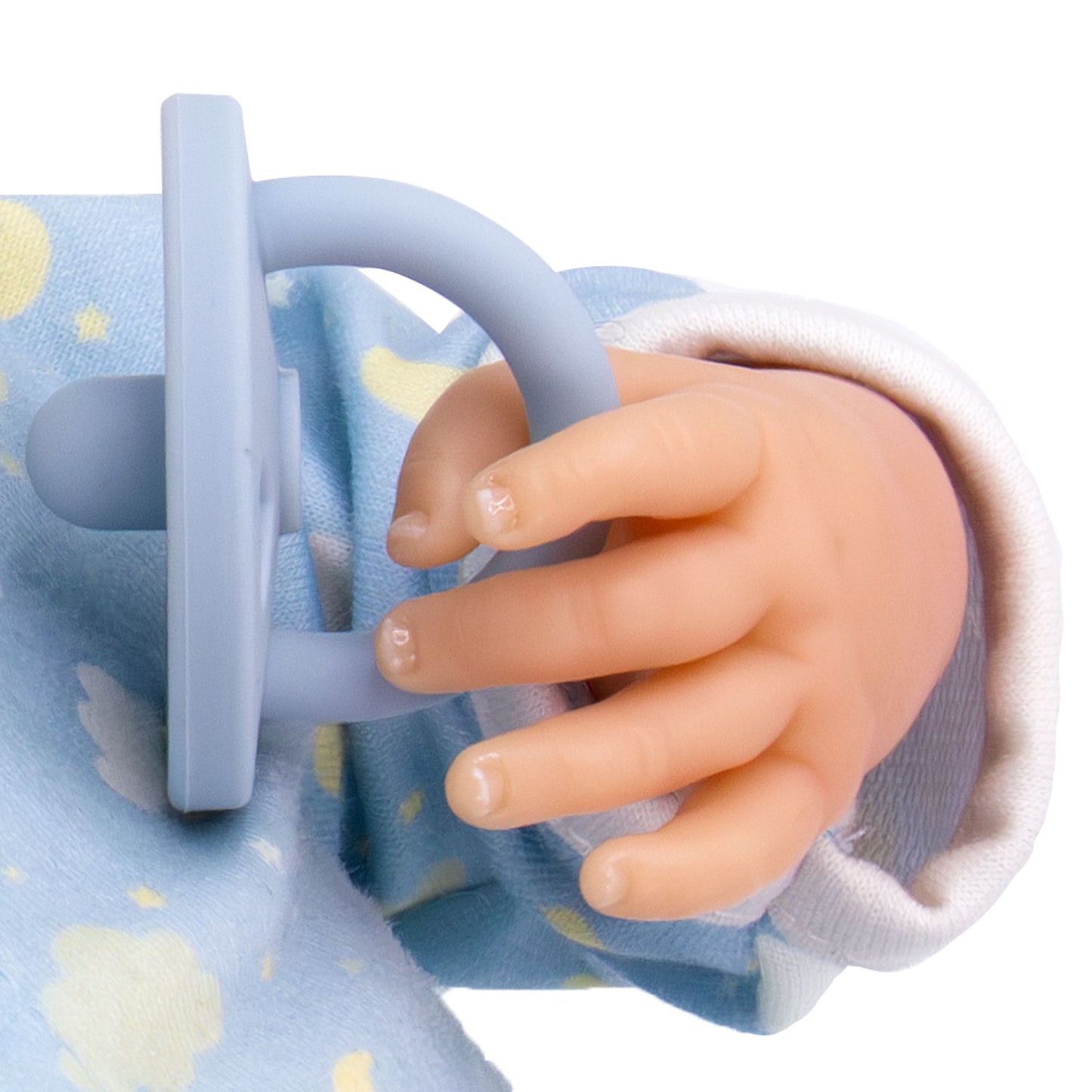 (PRE-ORDER ONLY AVAILABLE AUG 2026)Bonbebé® 15.5” Weighted Reborn Baby Doll with Real Heartbeat, 16-Piece Gift Set (Blue, Caucasian)