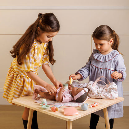 (PRE-ORDER ONLY AVAILABLE AUG 2026)Bonbebé® 15-Piece Doll Diaper Bag Set with Accessories & Changing Mat