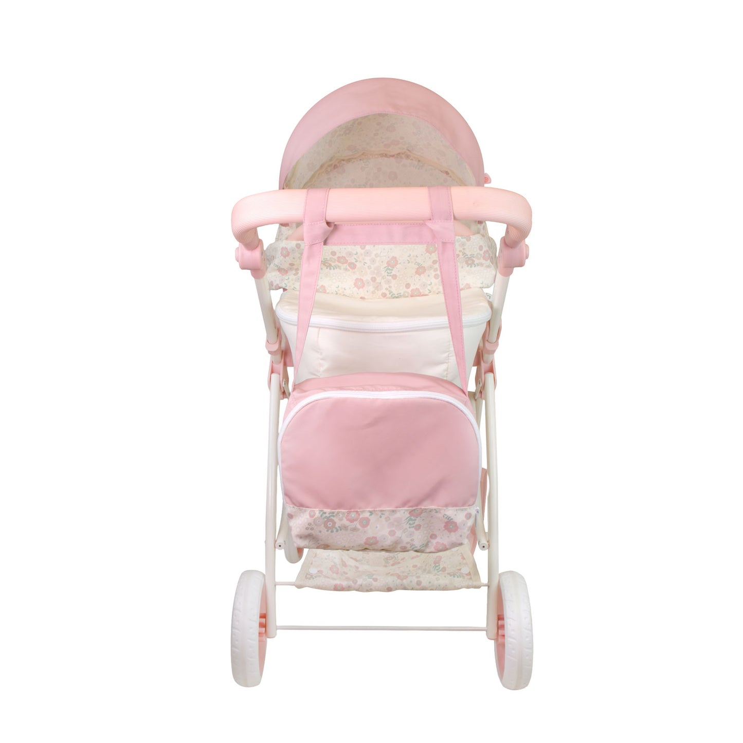 (PRE-ORDER ONLY AVAILABLE AUG 2026)Bonbebé® Sports Pram with Diaper Bag – Deluxe Doll Stroller (Pink Collection)