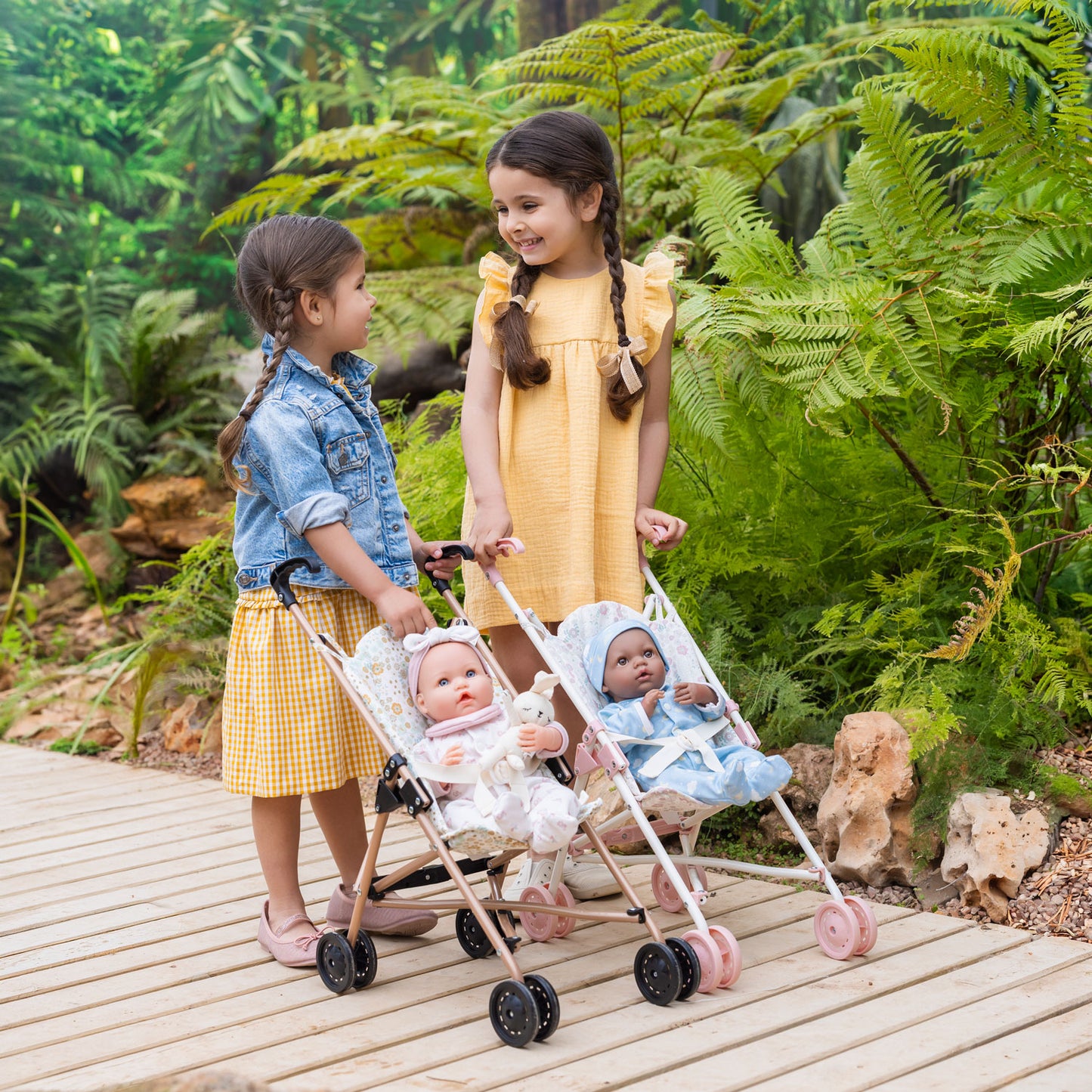 (PRE-ORDER ONLY AVAILABLE AUG 2026)Bonbebé® Doll Umbrella Stroller – Lightweight Folding Stroller (Mustard Collection)