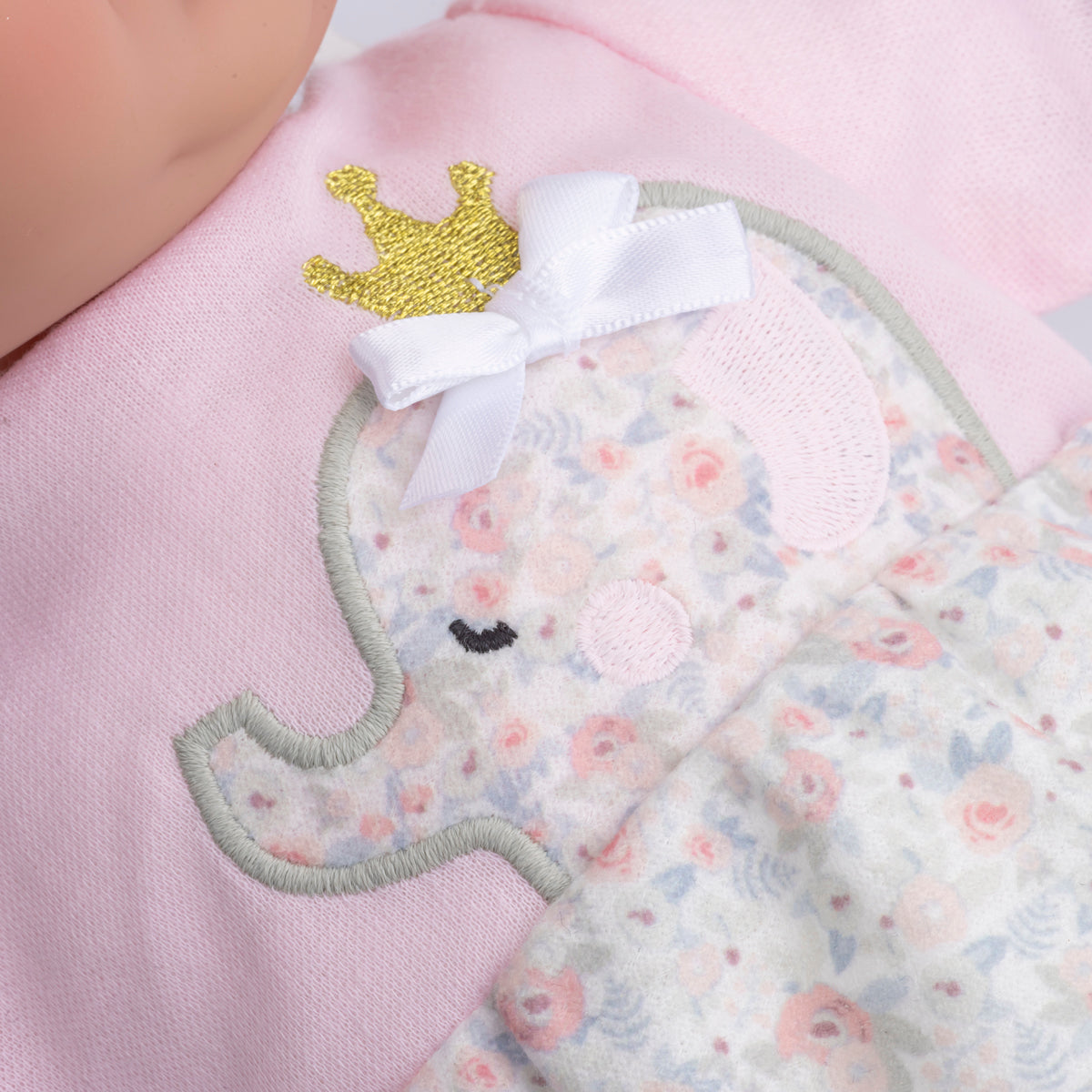 Berenguer Boutique 15" Realistic Soft Body Baby Doll Brown Hair Open/Close Eyes 10 Pcs. Set | Pink | Ages 2+