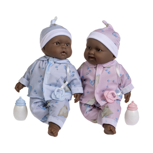 Lots to Cuddle Babies 13" Twins African American Soft Body Baby Dolls