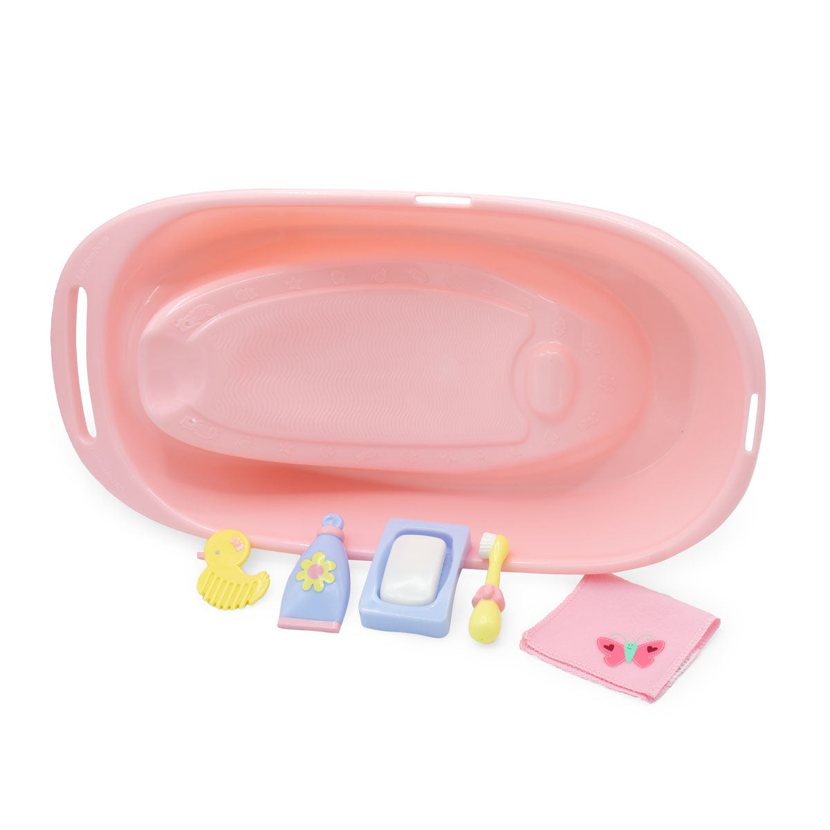 For Keeps! Pink Baby Doll Bath Gift Set Fits Most Dolls up to 16” - Ages 2+