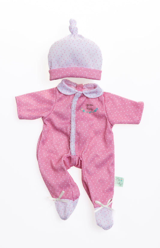 Berenguer Boutique ® FASHION Clothing for 14"-18" Dolls - Pink Onesie/Cap.