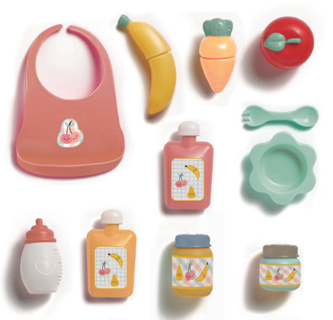 JC Toys Travel Case Care Set. Featuring 24 Pcs Baby Doll Accessories